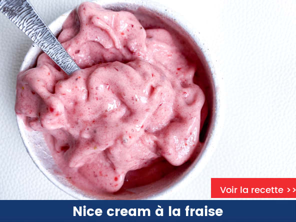 Nice cream banane fraise